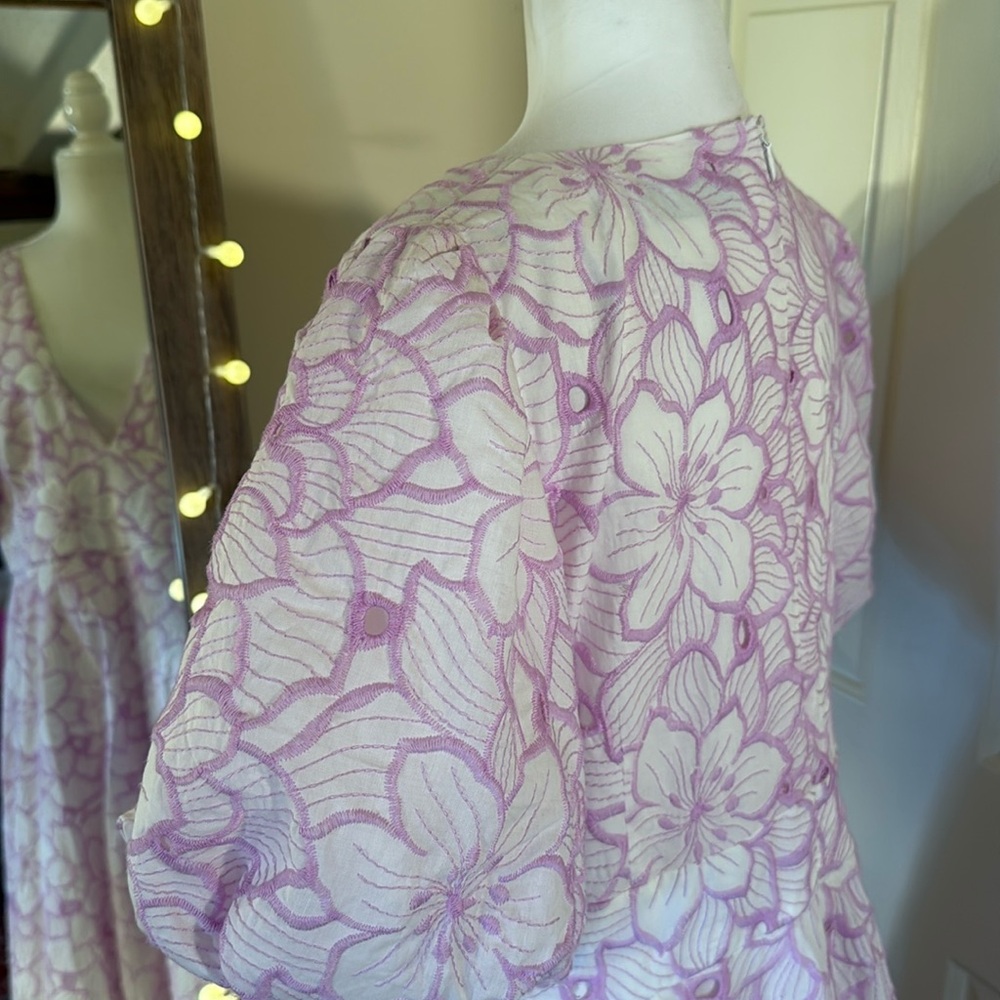 MAC DUGGAL
Puff-Sleeve V-Neck A-Line Knee-Length Dress Anthropologie - Picture 12 of 17